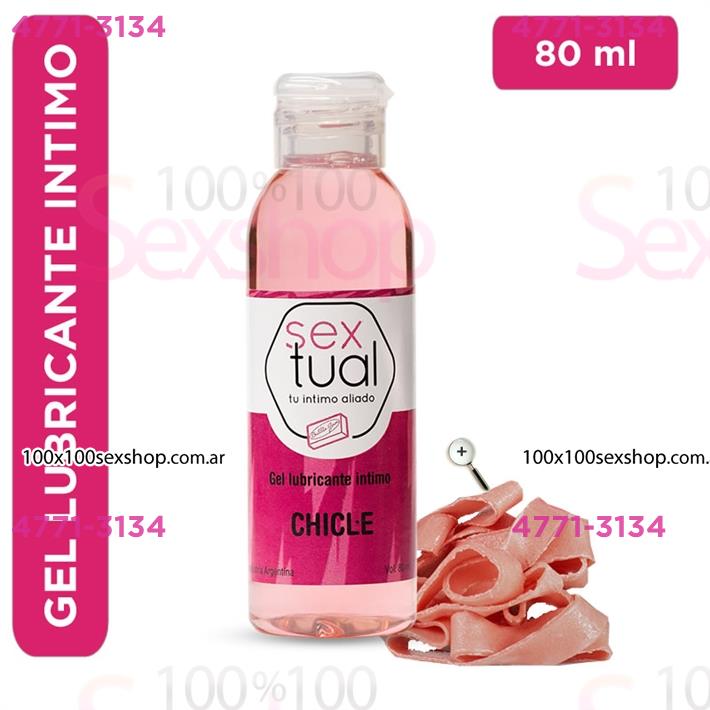 Cód: CA CR T CHICLE80 - Gel lubricante sabor chicle 80ml - $ 4800